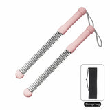 Wireless Spring Training Battle Rope, 3.42 Lbs A Pair, 17.32in Pink, Strength Exercise Rope For Body V1221-XM-LB2697-GM107
