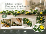 Artificial Lemon Green Leaf Vine Indoor Styling Greenery Set of 2 V1221-XM-LB1004-ZS20
