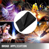 10 x 10 Ft Blanket Black Fiberglass Blanket Portable Fiberglass Fire Retardant Blanket V952-HT10X10HS00000001V0