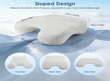 Side Sleeper Pillow for Adults with Arm Holes, Slow Rebound Memory Foam Arm Pillow for Comfortable V1107-115-56521-WHT