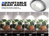 TR40a Track Grow Light for Indoor Plants, 40W Wall-Mounted Grow Bulbs with Adjustable Beam Angle V1258-DP02-C-854