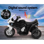 Kids Electric Ride On Car Police Motorcycle Motorbike BMW Licensed S1000RR Black RCAR-S1000RR-BK