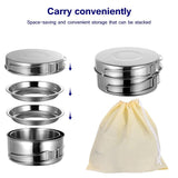 8-Piece Portable Pan Cooking Tool Set with Foldable Lightweight Handles for Outdoor Camping and V1192-AZ-W-23929