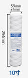 Set of 5 Spiral Water Filter Cartridges Anti-Sediment 10 Inch 254 mm - Compatible with 10 Inch V1237-ZY-203-2019