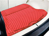 ALUMINIUM LOOK 1-Piece Boot Mat - RED V121-CMTBOOTRED