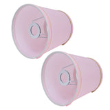2PCS European Style E14 Lamp Shade Pink Lampshade for Chandelier Table Wall Lamps Home Decoration V1294-YM0710-3119210206111