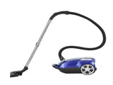 DEVANTI Bagged Vacuum Cleaner Powerful Suction for Carpet Wood Tile Floor VAC-KB-2108-BU