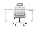 Artiss Standing Desk Office Chair Sit Stand Ergonomic Combo 140cm White SDOC-ET156E-MESH-WHGY