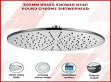 300mm Brass Shower Head Round Chrome Showerhead V63-823311