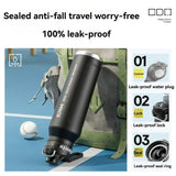 Black insulated water sports bottle 1000ml, 316 stainless steel one-click water V1102-754-92908