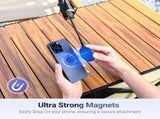 Pink YellowMagnetic Cell Phone Umbrella for Sun,Outdoor Phone Sun Shade Shield V1259-DP01-I-00092