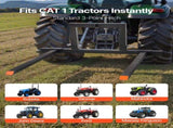3 Point Hitch Pallets, 680 kg Clamp on Pallets, 128 cm Total Length Heavy-Duty Tractor V952-TPHCSDSK50IN3AS0W001V0