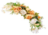 Spring Door Wreath Hanging Decorative Lintel Wreath Artificial Peony Flower Swag for Wedding Arch V1294-YM0523-220224XY01-4