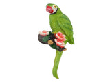 Parrot Sculpture Resin Bird Figurine Half Face Hanging Sculpture for Wall Tree Living Room Balcony V1294-YM0901-3111250017112