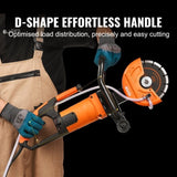 Electric Concrete Saw, 7 in Circular Saw Cutter, 2000 W High Power with Max. 2.5 in Cutting Depth, V952-DDHNTJ1600W7G3JFXV3