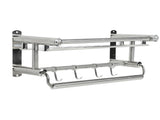 15.7in Bathroom Shelf Wall Mounted 201 Stainless Steel Waterproof Corrosion Prevention Towel Rack V1294-YM0703-3112230026411