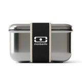 Monbento Mb Sense L The microwave-Safe Metal Lunch Box - Black Onyx V398-MO-82270002