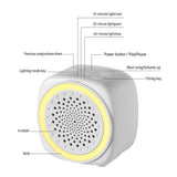 Soft Sleep Aid combination - White Noise Machine with 7-Colour Night Light and Pink Spandex Eye V888-ELOSUNG53671