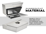 600mm Pair of Under Tray Undertray Tool Box Aluminium Alloy Underbody Toolbox V379-UTAFLAT600