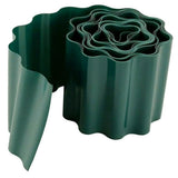 Durable Green Plastic Fence, Wave Design for Garden and Outdoor Decor V1366-AZ2-W-22276
