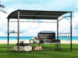 Instahut Gazebo Outdoor BBQ Grill Patio Garden Marquee Shade Shelter Shelf Hooks Grey GAZEBO-IR-HF-BBQ01-GY