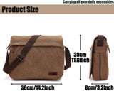 Men's shoulder bag canvas shoulder bag laptop bag school bag V1188-ONE60-03299-1