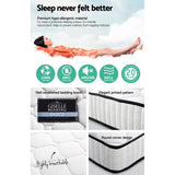 Giselle Bedding 21cm Mattress Tight Top Double MATTRESS-21-D