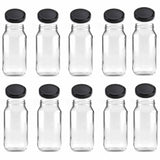 10x 1L Flint Glass Jars + Twist Finish Lids - Round Food Storage Preserving V238-SUPDZ-39258989297744