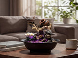 Spector Tabletop Water Fountain LED Colour Changing Bird Indoor Desktop AU Plug EL1005-LED-AU