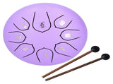 6in 8 Tones Tongue Drum with Mallets Music Book Musical Percussion Instruments for Meditation V1294-YM0714-3117210189212