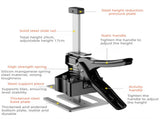 Two-Piece Heavy-Duty Metal Tile Lifter - Dual-Rod Precision Height Regulator for V888-ELOSUNG393671