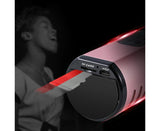 K6 Handheld Wireless Bluetooth-compatible Condenser Microphone Karaoke Speech Mic Speaker Golden V1263-JX-1078