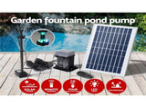 Gardeon Solar Pond Pump Submersible Fountain with Battery Kit LED Lights 5.2FT FOUNT-POND-B-DX90