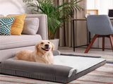 Jumbo Orthopedic Dog Bed Sofa Lounge - Raised High Bolster Pet Bed with Washable Cover Size XL V767-P-XD388-XL