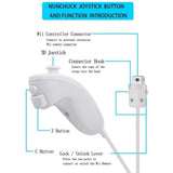 2 Wii Controller for Nintendo Wii,Wii Remote ,Silicone Case and Strap Compatible with Nintendo V1366-AZ2-W-11297