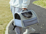 Pet Carrier Backpack Breathable Large ty Cat Travel Bag Purple V1263-JX-7833-5