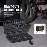 1/4" Drive Impact Socket Set, 55 Piece Deep & Shallow Socket Set SAE 5/32"-9/16" and Metric 4-15mm, V952-CJTTZJ1CRV551UAHSV0