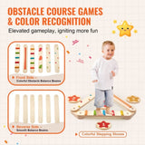 Kids Balance Beam Stepping Stones Gym Obstacle Children Balance Board 6PCS V952-ETPHMMZZAM6B5HOK7V0