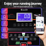 Everfit Treadmill Electric Auto Incline Home Gym Fitness Exercise Machine 490mm TMILL-480-M196-AUTO