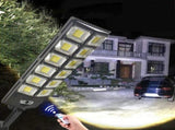 2-Pack 80000LM Black Solar Street Light with 504 LEDs and Remote Control LSB-59192