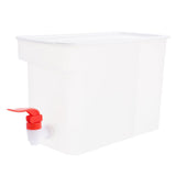 1Pc White Refrigerator Kettle with Faucet Water Jug for Home and Restaurant Beverage Storage V1369-AZ3-W-15945
