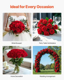 VEVOR 60 Pcs Red Roses Artificial Flowers Realistic Bouquet for Xmas Home Decor V952-RZMGHSHS60PCJZU97001V0