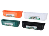 4Pcs Feed Trough Large Capacity Fence Hanging PP Plastic for Livestock Goats Pets Chicken Feeder V1294-YM0901-3111240029011