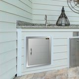 46X51CM Outdoor Kitchen BBQ Door Commercial Stainless Steel Single Access Door V952-3X20X18CGM0000001V0