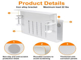 Desk Side Storage, Under Desk Storage, Steel Desk Hanging Organizer, Laptop Holder, with Pen Holder, V1192-AZ-W-14542