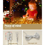 12.5M Christmas Lights Solar Icicle String Light Warm White Jingle Jollys XMAS-LED-500-IC-WARM-SLA