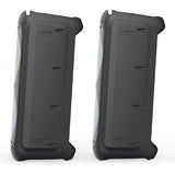 Majority PS200 -Bundled Party Speaker 100w Bluetooth Karaoke-DJ-Party-PA System - Black V398-MY-1000002980-2P