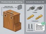 Suggestion Box with Slot and Lock Wood Donation Box with 50 Suggestion Cards and 2 V1366-AZ2-W-14710