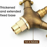 360 Degree Rotation Rotatable Faucet Double Brass Basin Faucet Brushed Kitchen Sink Soft Close V1189-LC-LY-00005