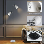 Audrey Floor Lamp - White V558-LL-27-0185W